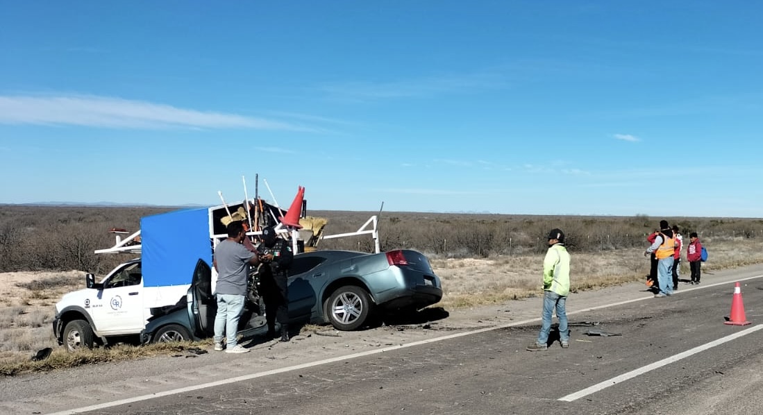 Fuerte accidente en la carretera Gómez Palacio Jiménez